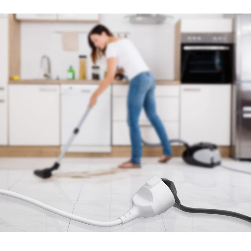 Aigostar Extension Cable 5 m Cable Extensions with Protective Contact Plug Schuko Extension 16 A/250 V White 3g1.5mm²-1 Pcs 5m