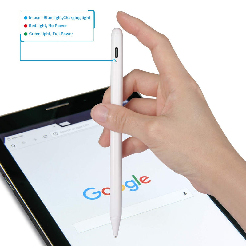 Active Stylus Pens for Lenovo Yoga C740-15.6" FHD Touch Pencil, EDIVIA Electronic Digital Pencil with 1.5mm Ultra Fine Tip Stylus Pens for Lenovo Yoga C740,Good at Drawing and Writing,White