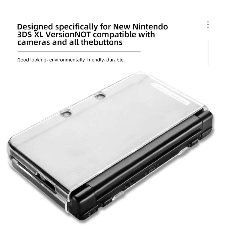 New 3DS XL Protective Shell, Ultra Clear Crystal Transparent Hard Case for Nintendo New 3DS XL