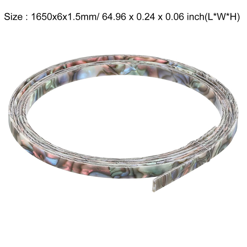 [AUSTRALIA] - MECCANIXITY Plastic Binding Purfling Strip 1650x6x1.5mm Guitar Binding Edge Trim for Acoustic Classical Guitar Blue Green Pink 1 Pack 