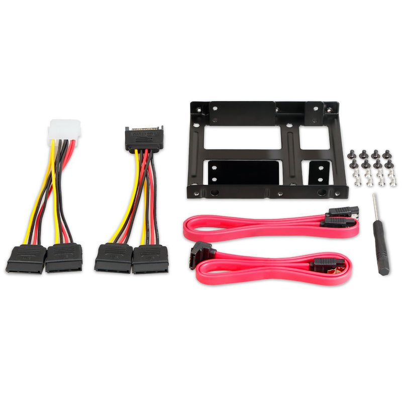 Inateck SSD Mounting Bracket 2.5 to 3.5 with SATA Cable and Power Splitter Cable, ST1002S
