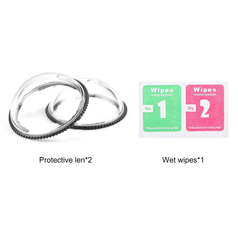 PULUZ Lens Guard for Insta360 X4, Rotation PC Lens Protective Cover, Lens Protector Screen Protective Cover, Lens Cap for Insta360 Camera Accessories (Standard Lens Guards)