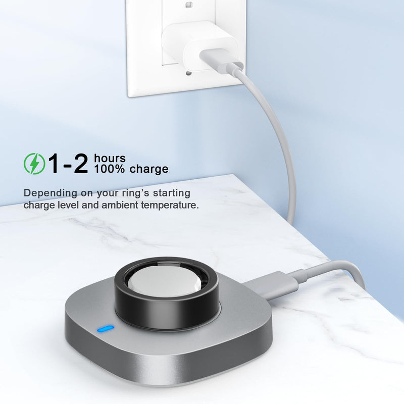 ZOOROO Charger Compatible with Aura-Ring Gen 3 Size 11 | Fast Charging Dock with USB-C Cable Aura-Ring 3 Accessories