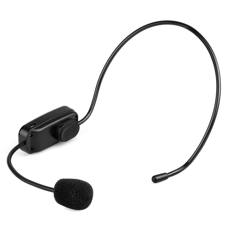 [AUSTRALIA] - Retekess TR503 Wireless FM Microphone Headset, Hands-Free with Rechargeable Battery for Voice Amplifier, Church, Tour Guide, Teacher, Salesman, Conference, Karaoke (Black) 