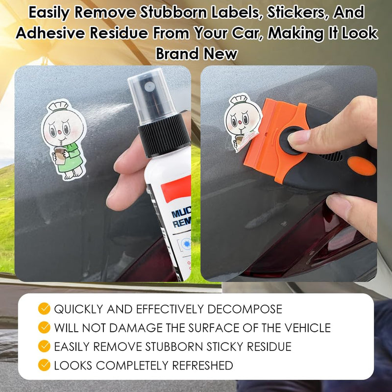 Sticker Remover, Superglue Remover, Label Remover, Label Remover, Adhesive Remover, Adhesive Residue Remover, Removes Stubborn Labels, 50 ml
