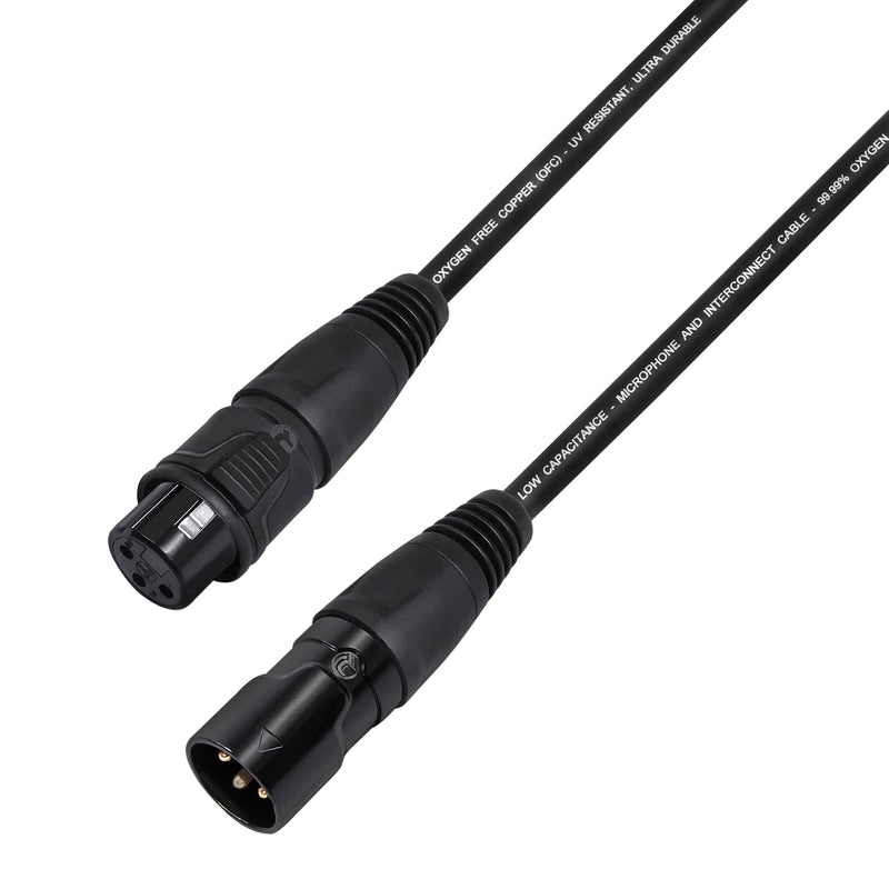 WBC-VALUELINE-2CS (22 AWG) - 4 Units - 6 Foot–Low-Capacitance Shielded Balanced Flexible Microphone, Active-Speaker & Interconnect Cables with Neutrik-Rean IP65 Rated Gold XLR Connectors