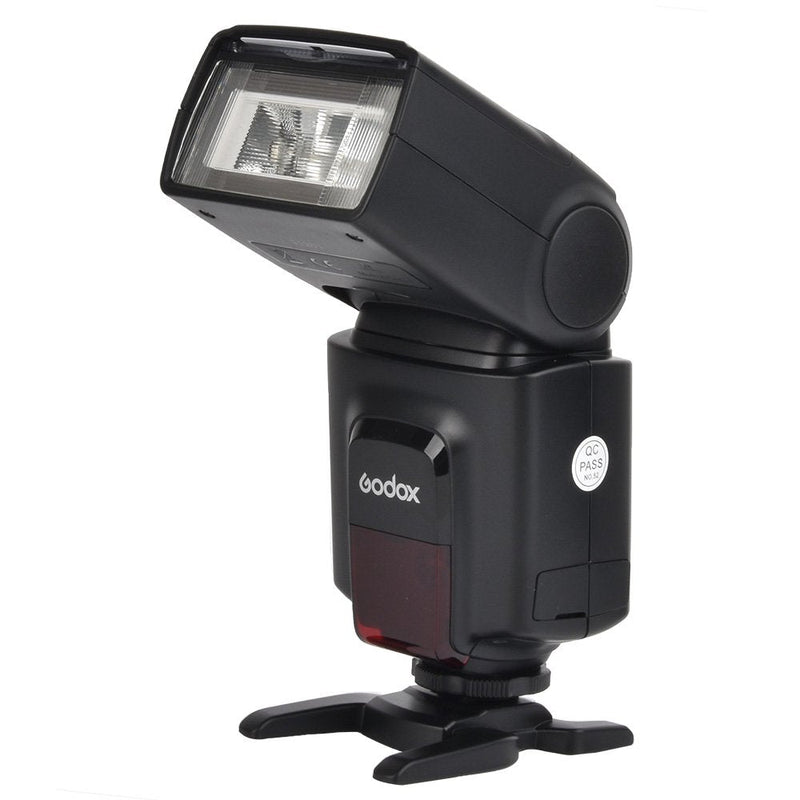 Godox Wireless 433MHz GN33 Camera Flash Speedlite with Built-in Receiver with RT Transmitter Compatible for Canon Nikon Sony Olympus Pentax Fuji DSLR Cameras with Diffuser + Filters