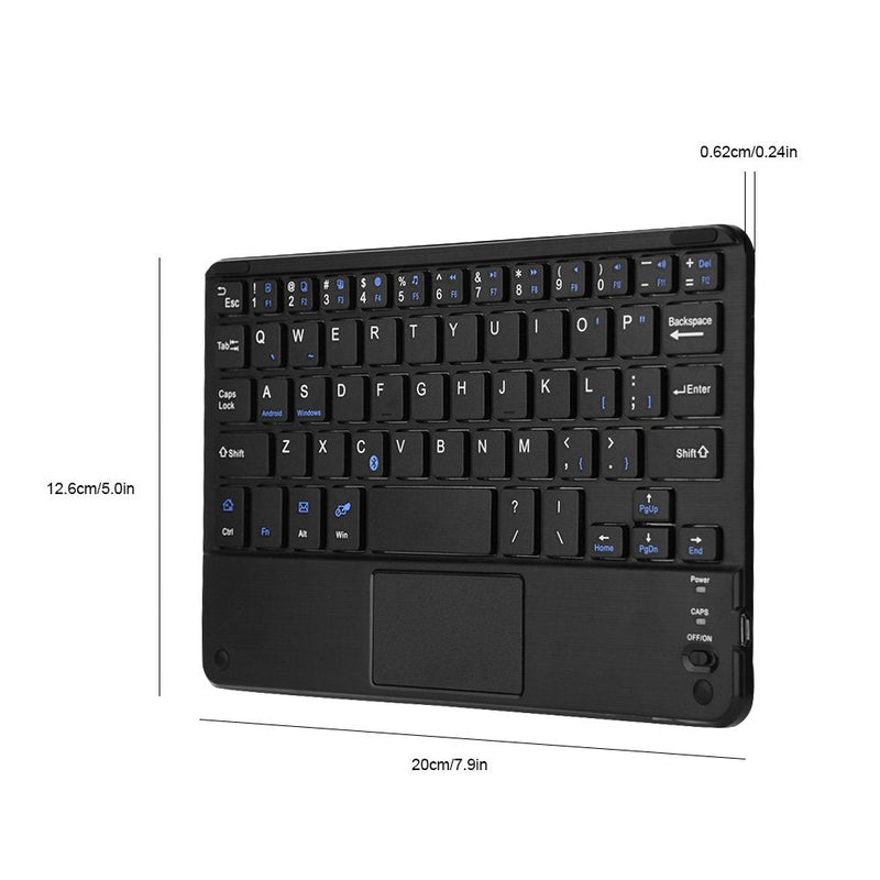 Bewinner Small Bluetooth Keyboard,Ultra-Slim Mini Wireless Bluetooth Keyboard with Touchpad for Windows PC Android Tablet,Easy Storage and Use When Traveling