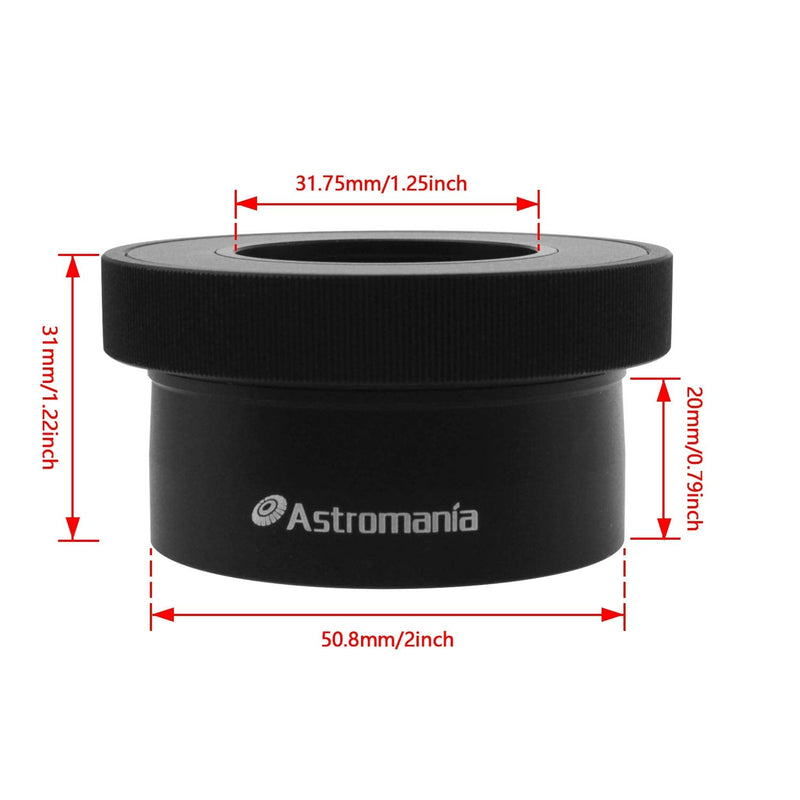 [AUSTRALIA] - Astromania 1.25" / 2" Twist-lock adapter - firmly and gently holds and centres your eyepieces 