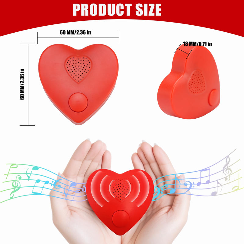 [AUSTRALIA] - Voice Recorder, 16min USB Downloadable & Recordable Sound Chips Module for Stuffed Animals,Personal Voice Message for Mother's Day Christmas Plush Toy & DIY Creative Gifts for Boys, Girls (Red) XIN09-Download & Record 