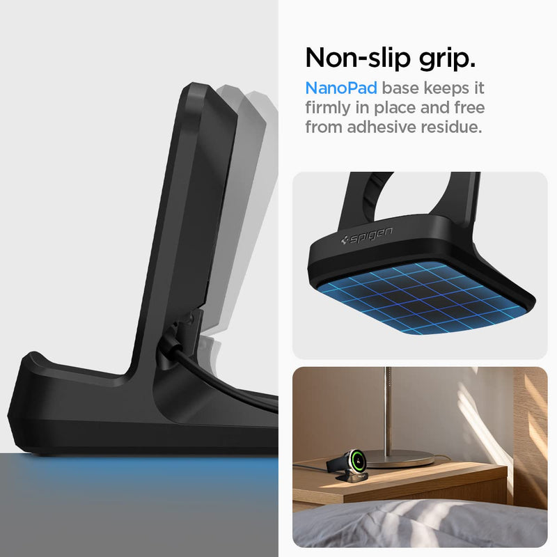 Spigen S353 Charger Stand and Rugged Armor Pro Designed for Galaxy Watch 5 40mm (2022)