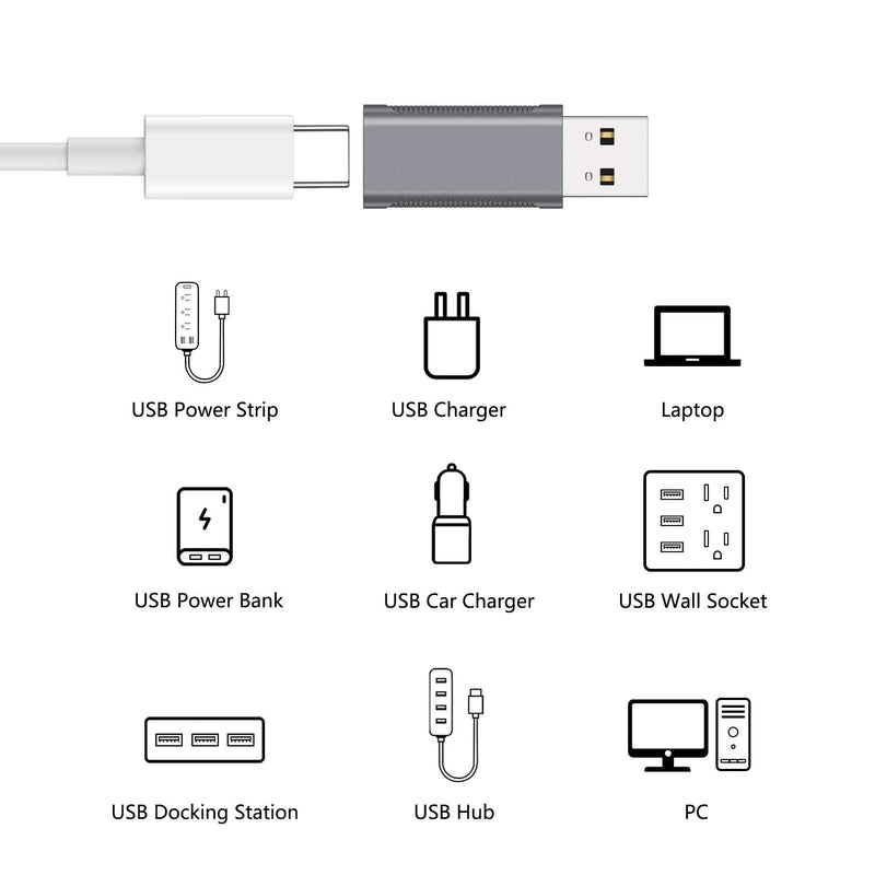 nonda USB C Female to USB 3.0 Adapter, Double-Sided USB 3.0 Male to USB-C Female OTG Adapter, Compatible with iPhone 12 Pro/12 Pro Max, 11 Pro/11 Pro Max, Samsung Galaxy S20/S20+/20+Ultra
