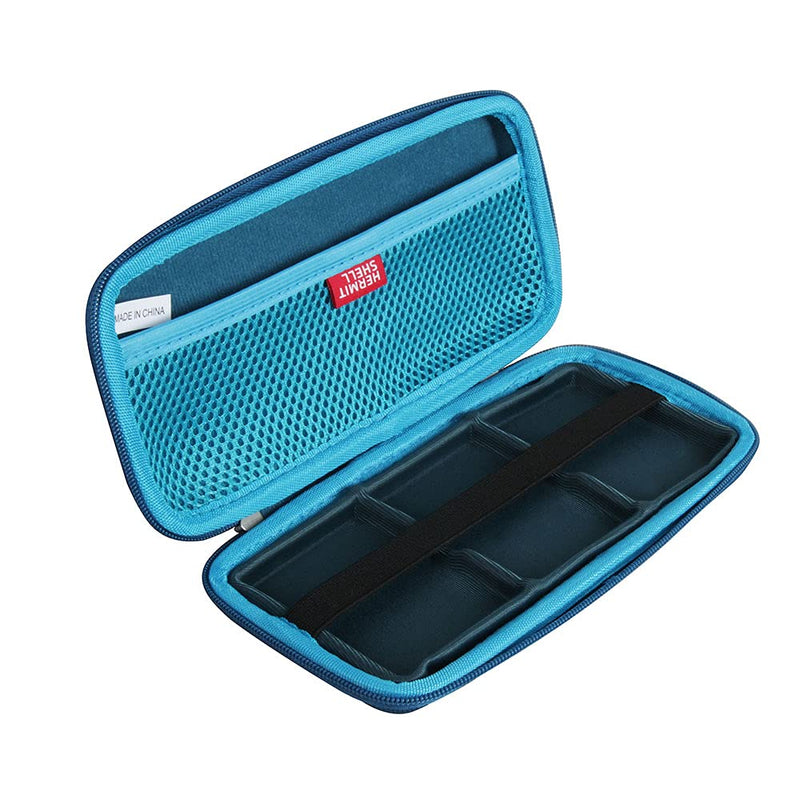Hermitshell Hard Travel Case for Samsung T5 Portable SSD 250GB 500GB 1TB 2TB USB 3.1 External Solid State Drive (Case for 3 Hard Drives, Dark Blue) Case for 3 hard drives