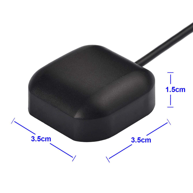 Bingfu Vehicle GPS Navigation Antenna Active GPS Antenna with Fakra C Right Angle Connector Compatible with Car Truck GPS Navigation Receiver System Factory DVD Stereo Head Unit Fakra C Right Angle Antenna