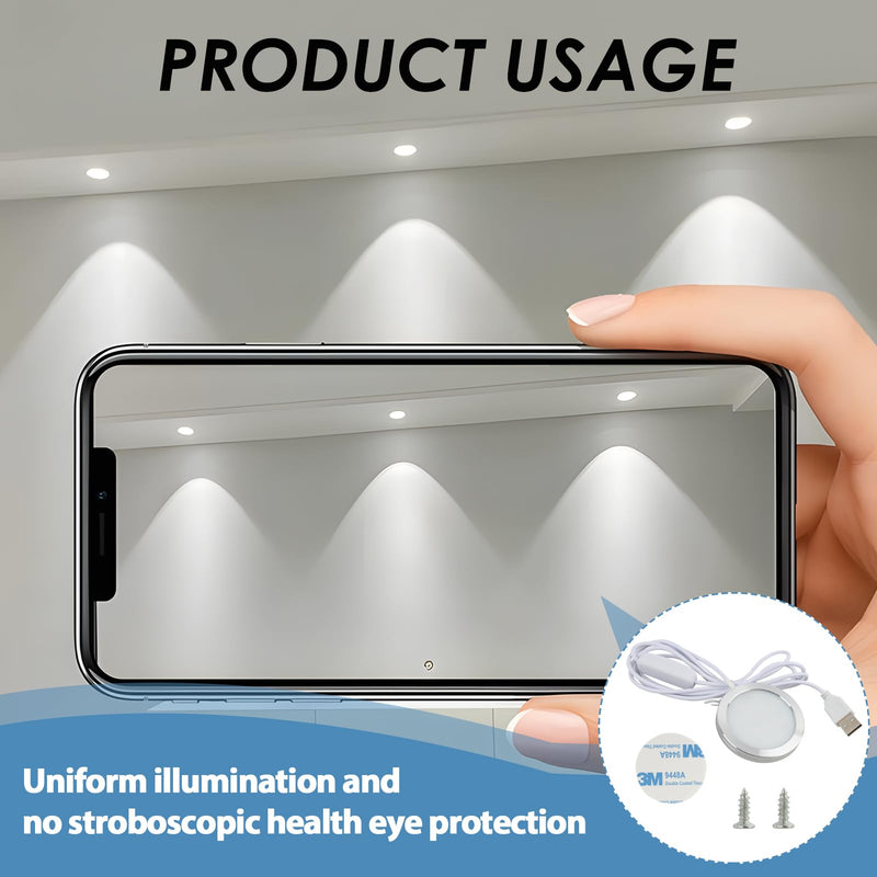 LED Lamp Lighting Set for 3D Printer Models, Compatible with Bambu Lab LED Lighting Set 001, Versatile with Various Lampshade Models, LED Lights, Can DIY LED Lights (1) 1