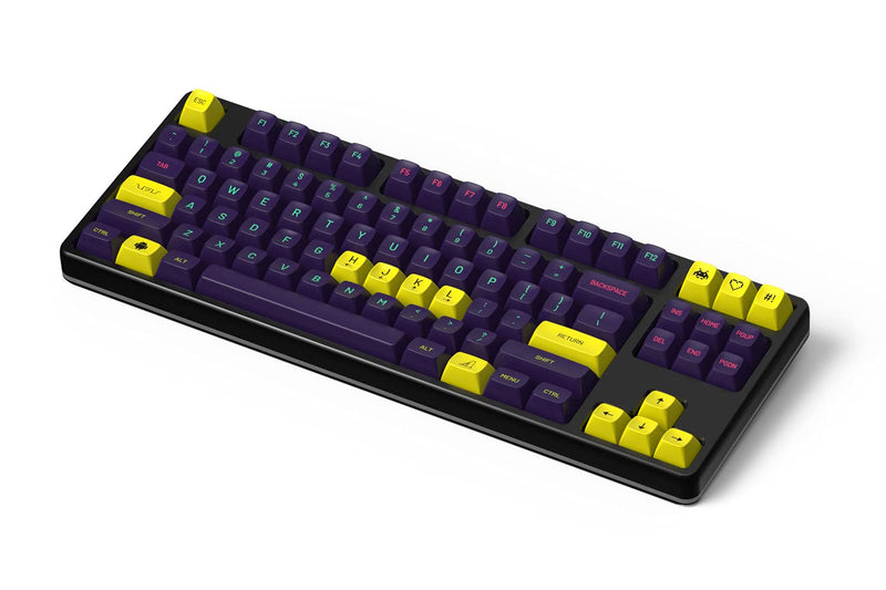 DROP + MiTo MT3 Cyber Custom Keycap Set, ABS Hi-Profile Keycaps, Doubleshot Legends, Cherry MX Compatible Extras for Mechanical Keyboards (Novelty),Yellow Novelty