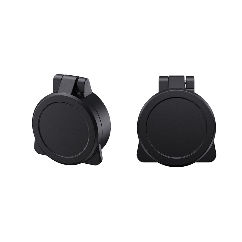 [AUSTRALIA] - Flip-up Red Dot Lens Cover Black Protection Caps for Sig Sauer Romeo5 (Not fit Romeo5 Gen II) & Optics Sight with 28mm Diameter Ocular/Objective Lips 