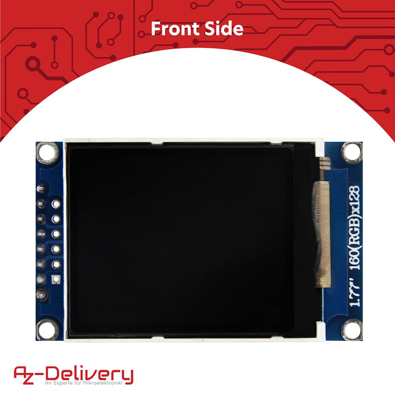 AZDelivery ⭐⭐⭐⭐⭐ SPI 1.77 inch TFT Display 128X160 Pixels 1 x TFT Display