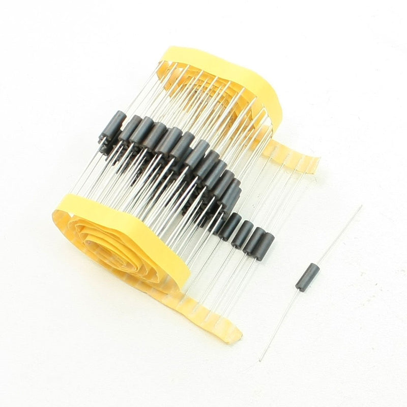 100 Pcs Axial Lead Cylinder Body Ferrite Beads Leads Black