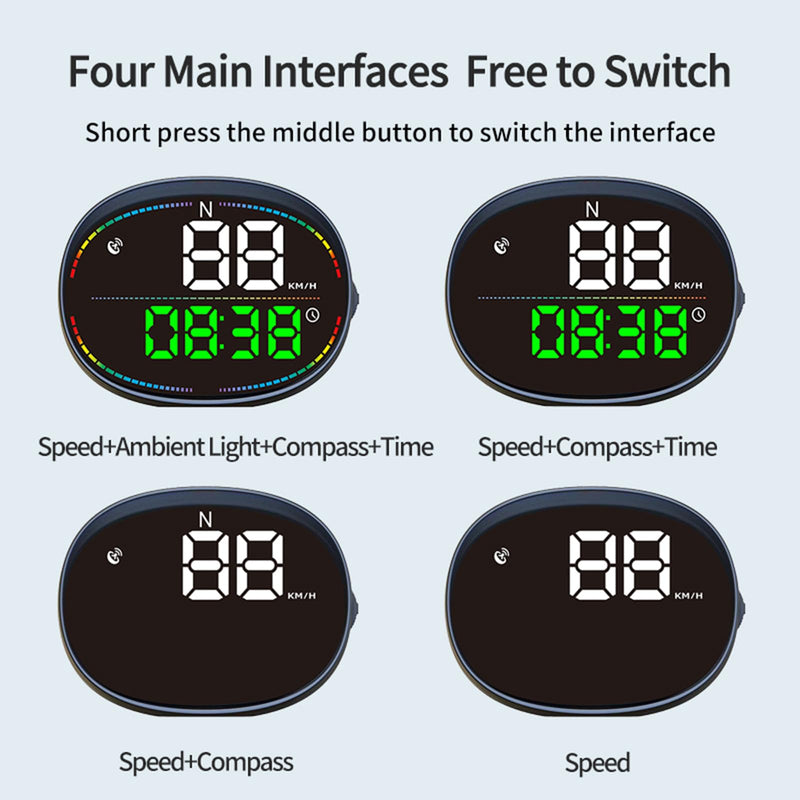 New gps speedometer, hud for car display speed, Heads Up Display mph, Car Digital Speedometer, Multi-function speed display for All cars