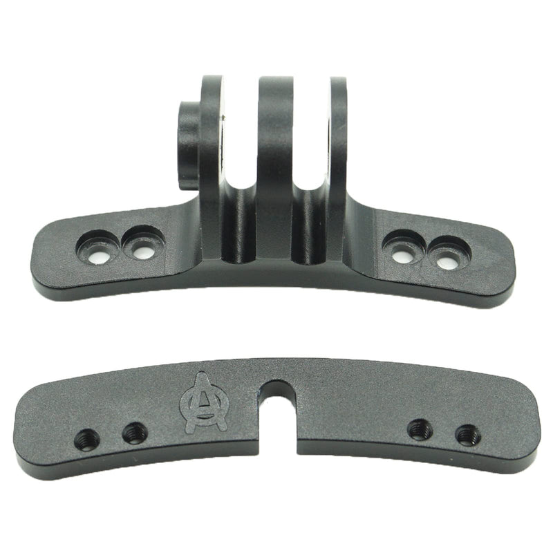 Paintball Mask Mount Clamps - Camera Goggle Connection Adapter Aluminum i4 i5 Go Pro EVS Helmet Base Black