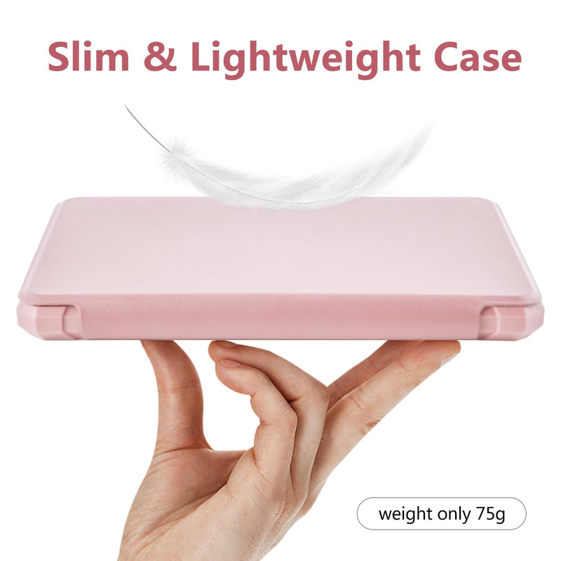 TaIYanG Case for 6" All-New Kindle (11th Generation 2022 Release), Lightweight Slim Smart PU Leather Cover for 6 inch Kindle 2022 e-Reader (Not Fit Paperwhite 11th Gen 2021) Pink
