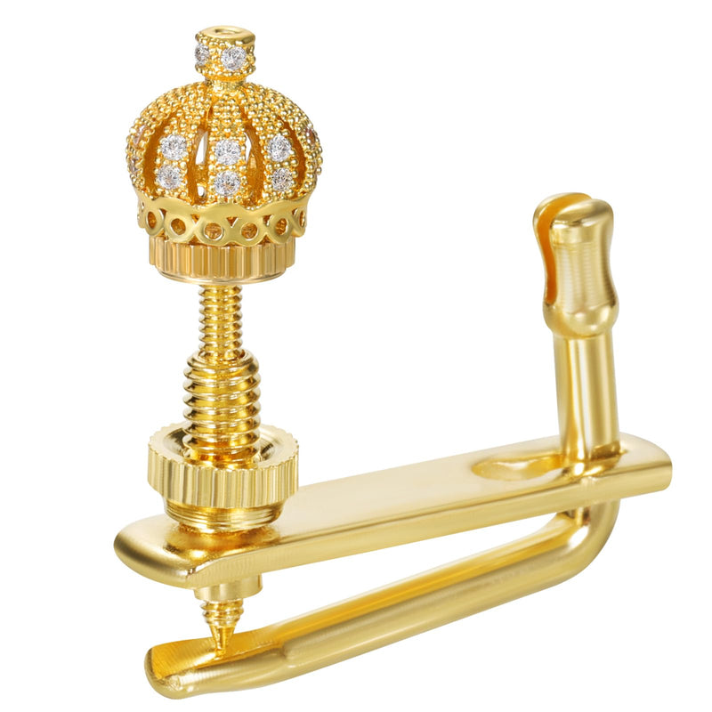 Handmade Creative Violin Fine Tuning Violin Tuners Violin Screw Violin String Adjusters for 3/4 4/4 Violins (1GOLDEN) 01-Golden Crown