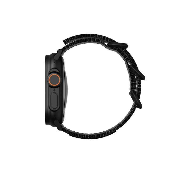 URBAN ARMOR GEAR UAG Compatible with Apple Watch Band iWatch Series Ultra 3/Ultra 2/Ultra/4-11/SE3/SE2/SE Metropolis Watch Strap 49/46/45/44mm Black/Black Titanium