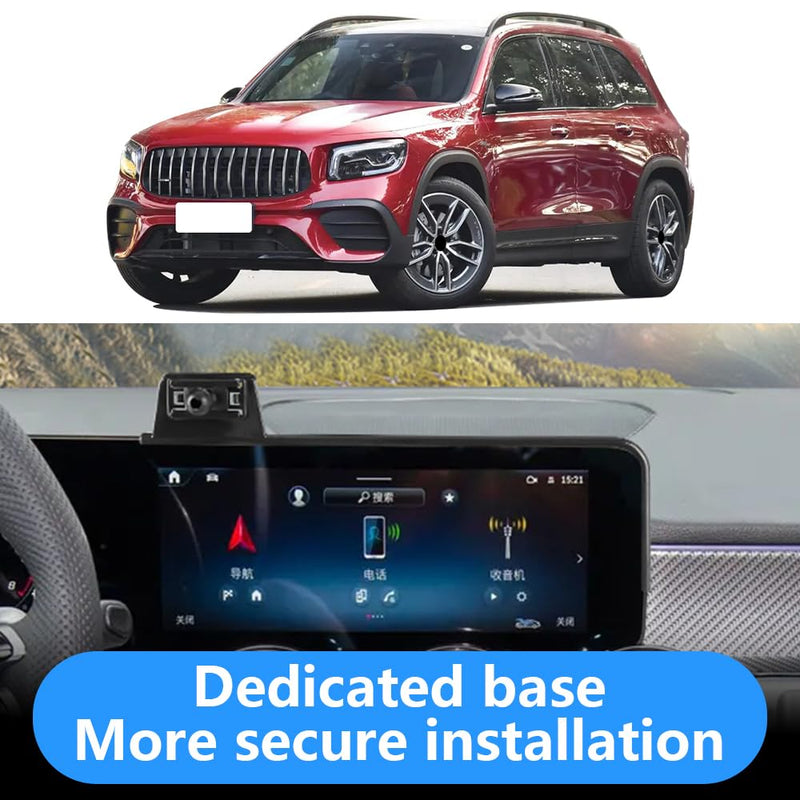 LUNQIN Car Phone Holder for Mercedes Benz CLA 2020-2025 and GLA 2021-2026 and GLB 2020-2026 and EQB 2022-2025 Auto Interior Accessories Best Cell Phones Mount Cellphone GPS Mobile Cradle Screen Stand