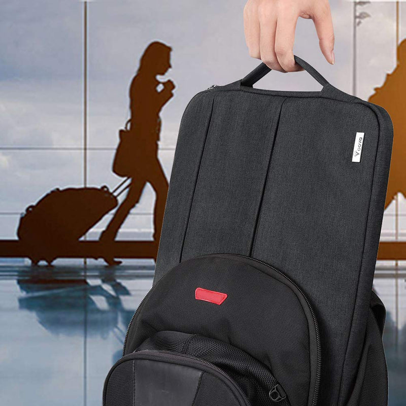 Laptop Sleeve 13 13.6 Inch Compatible with MacBook Air/Pro 13 M1/M2,Surface Laptop 4/5,Surface Pro X/9/8,13.5”Chromebook,Slim Computer Cover Bag,Black 12.6-13.6 Inch Black
