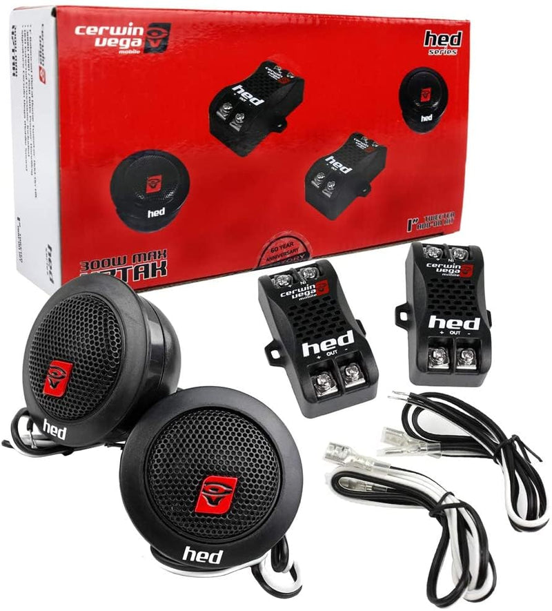 Cerwin-Vega H7TAK 1" 300W Max / 35W RMS Tweeter add-on Kit Set Black