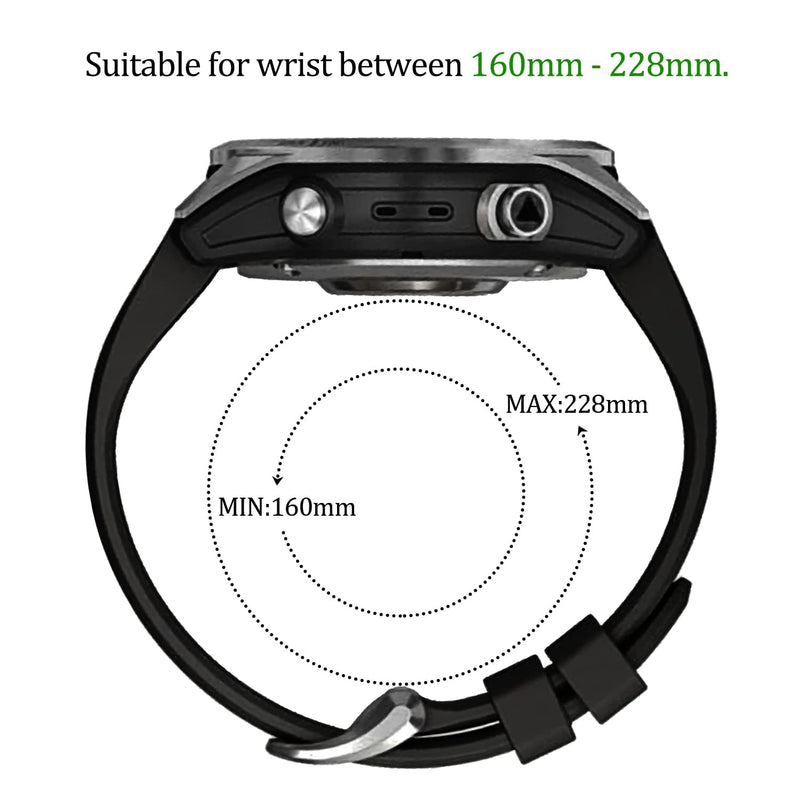 EZMVZKU 22mm Quickfit Silicone Band Compatible with Garmin Fenix 8/8Pro 47mm/Fenix 7/7 Pro/6/6 Pro/5 Plus,Watchband for Forerunner 970 965 955/Approach S70/Tactix 8/Quatix 8 47mm/Descent G2/G1 Solar SC-7pack1