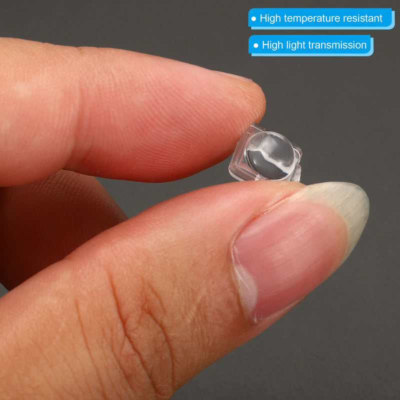PATIKIL LED Convex Lens 20 Pack 60° Beam Angle Acrylic LED Optical Convex Condenser Lens for 5050 LED Strip Lamp Beads 60 Grad