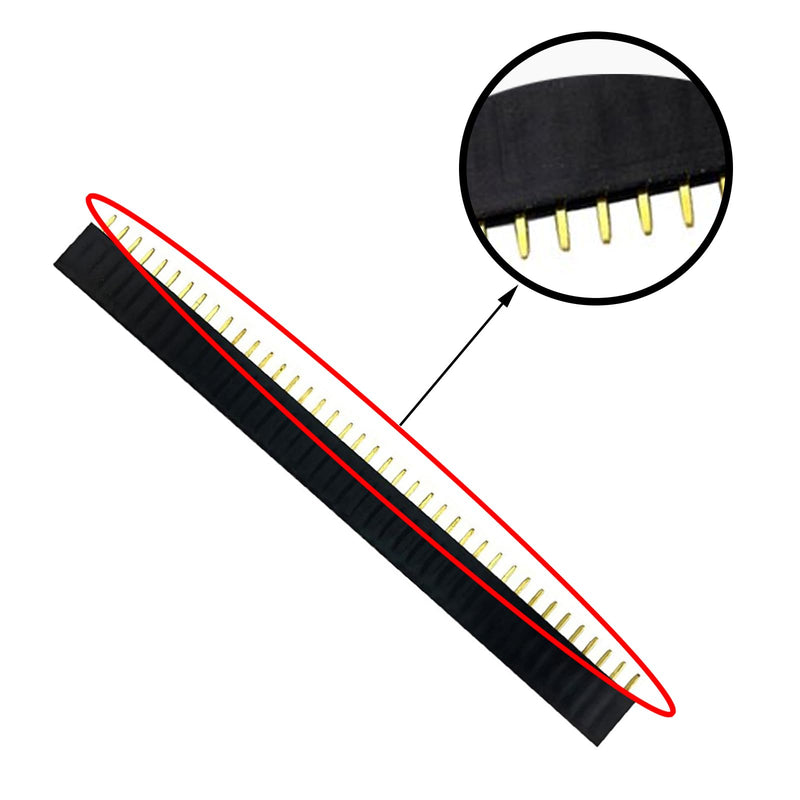 Pack of 50 2.54 mm Breakaway Board 40 Pin Connector Header Male and Female Pin Header PCB Soldering Pin Solder Pins Hole Grid Board for Arduino Prototype Shield