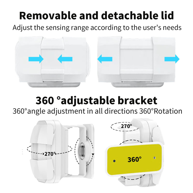 [AUSTRALIA] - Bed Sensor Alarm and Fall Prevention for Elderly, Motion Sensor Alarm with 60 Melody/LED/5 Adjustable Volume Mode Dementia System , for Patients Seniors Elderly Monitoring at Home 2 Motion Sensors + 1 Receiver 