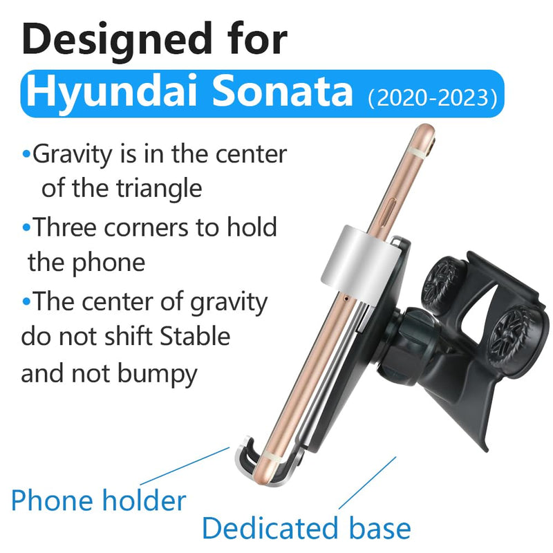Car Phone Holder for Hyundai Sonata 2020 2021 2022 2023 and Sonata Hybrid 2020-2023 Auto Interior Accessories Best Cell Phones Mount Cellphone Mobile Cradle Charging Navigation Bracket Stand for Hyundai Sonata 2020-2023