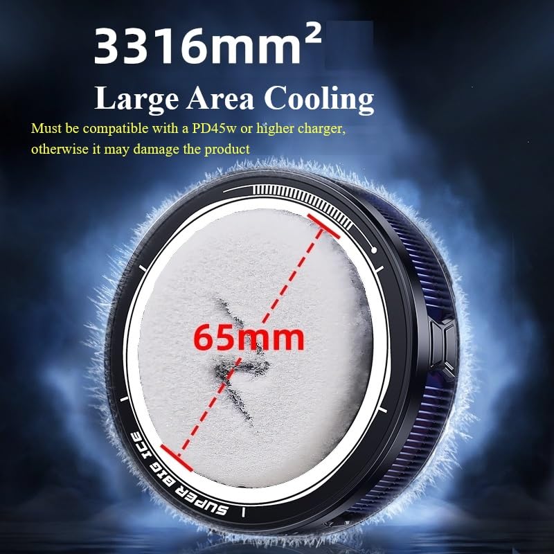 FS12 40W Semiconductor Tablet Cooler Large Area Powerful Cooling Magnetic RGB Cooler Radiator for Pad/Gaming