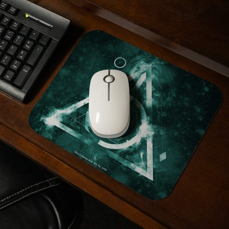 Harry Potter Deathly Hallows Logo Low Profile Thin Mouse Pad Mousepad Multi-colored
