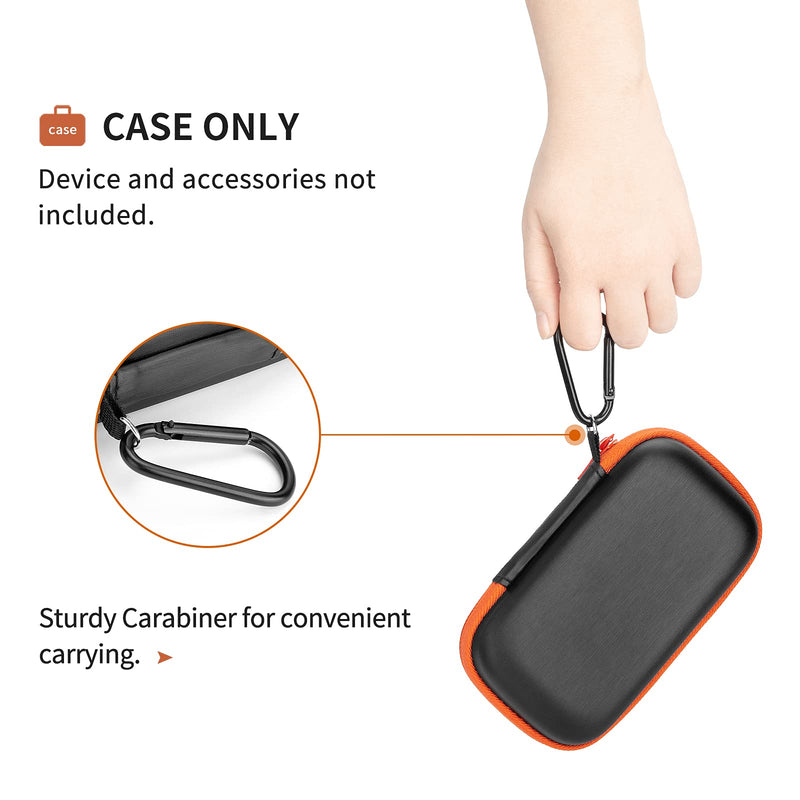 Yinke Hard Case for SanDisk Extreme Pro/SanDisk Extreme Portable External SSD 500GB 1TB 2TB, Travel Case Protective Cover Storage Bag Orange