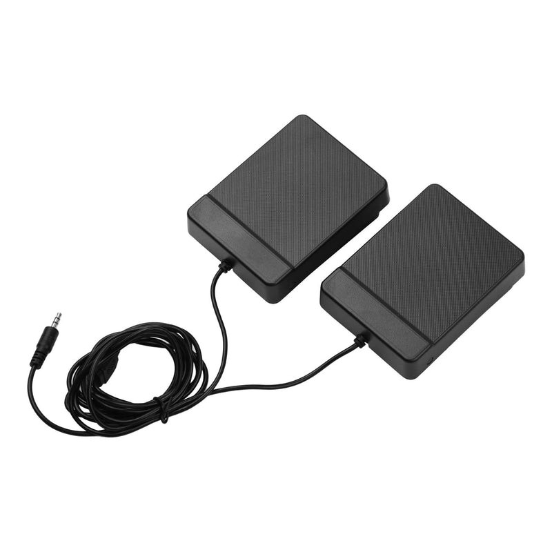 Dual Pedal 3.5mm Interface Compact Sustain Pedal Universal Dual Pedal for Musical Instruments Portable Folding Piano Electronic Keyboard Electronic Foldable Drum