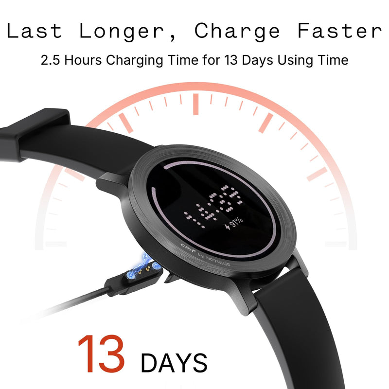 CMF BY Nothing Watch 3 Pro Smart Watch for Men Women, Bluetooth Call AI Energy Score, 1.43” Heart Rate Tracking, Sleep Monitor, GPS & 130 Sport Modes, Fitness Tracker for Android iOS, IP68 Dark Grey