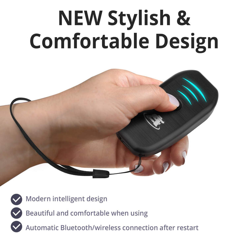 ScanAvenger Portable Mini-Wireless Bluetooth Barcode Scanner: Hand Scanners - Cordless, Rechargeable 1D & 2D Scan Gun for Inventory Management Wireless, Handheld USB QR (1D&2D Mini Barcode Reader) 1D&2D Mini Barcode Scanner