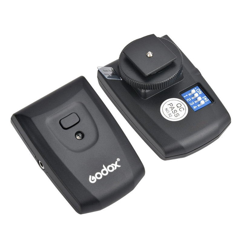 Godox Wireless 433MHz GN33 Camera Flash Speedlite with Built-in Receiver with RT Transmitter Compatible for Canon Nikon Sony Olympus Pentax Fuji DSLR Cameras with Diffuser + Filters