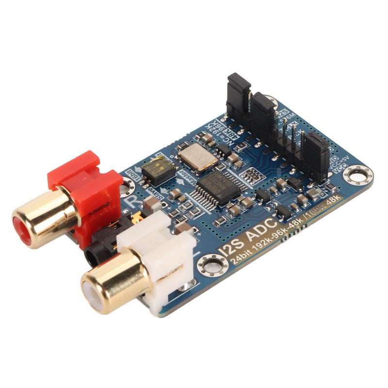 I2S ADC Audio Card Module, 24bit 192k 96k Master Mode Development Board, Lossless Digital Audio I2S ADC Decoder, 3.5mm or Input