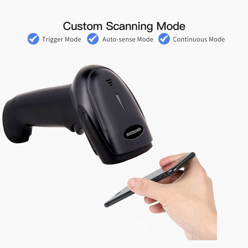 [AUSTRALIA] - Alacrity 1D 2D Barcode Scanner with Adjustable Stand Handheld Handsfree USB QR Barcode Reader Wired Plug and Play Automatic Scanning Available CMOS Image Bar Code Reader 2D with Stand USB 