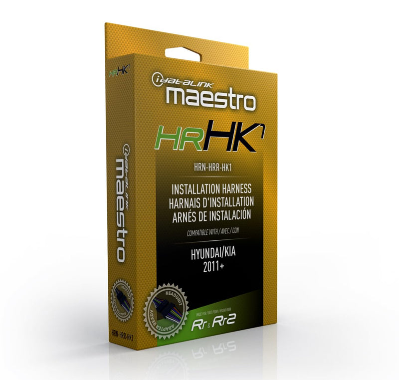 Idatalink Maestro HRN-HRR-HK1 Plug and Play Radio Factory Integration Replacement Harness for Compatible Hyundai and KIA Vehicles 2010-2019 (ADS-MRR or ADS-MRR2 Module Required)