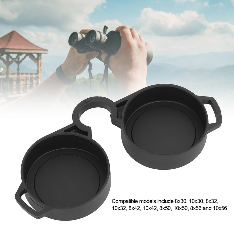 42-45mm Rubber Lens Caps, Binocular Ocular Lens Cover Binoculars Rainguard Eyepiece for 8x30, 10x30, 8x32, 10x32, 8x42, 10x42, 8x50, 10x50, 8x56, 10x56 Model