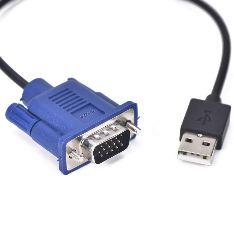 Evanlak USB-VGA Dummy Plug Headless Ghost Functionally Stable Dummy Plug Conductive Performancevga Headless RGB Display Emulator Operating System Boot and Load Resolutions up to 1080p@60Hz-3pack
