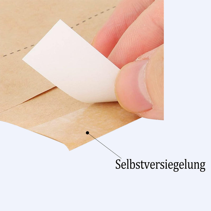 [AUSTRALIA] - LINBEAUTI 10 x 20 cm Sterilisation Bags, 100 Pieces Self-Adhesive Nail Device Cleaning Bags for Cosmetics and Nail Devices, Steriliser Accessories 