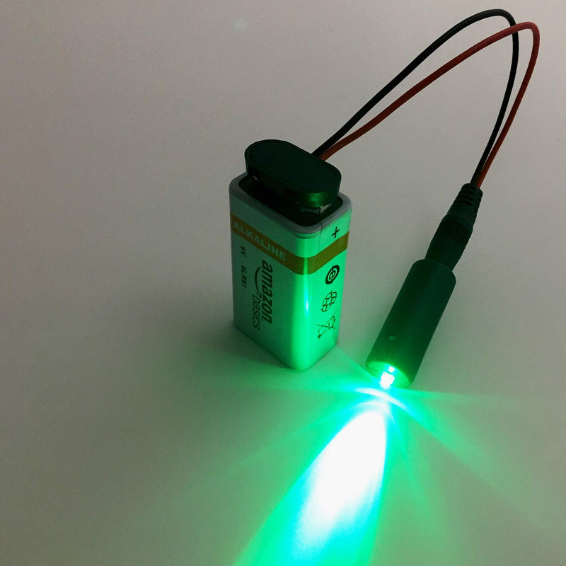 5 red and 5 Green Micro Effects Lights for Christmas Props Theatrical Costumes 9 Volt led Spotlight